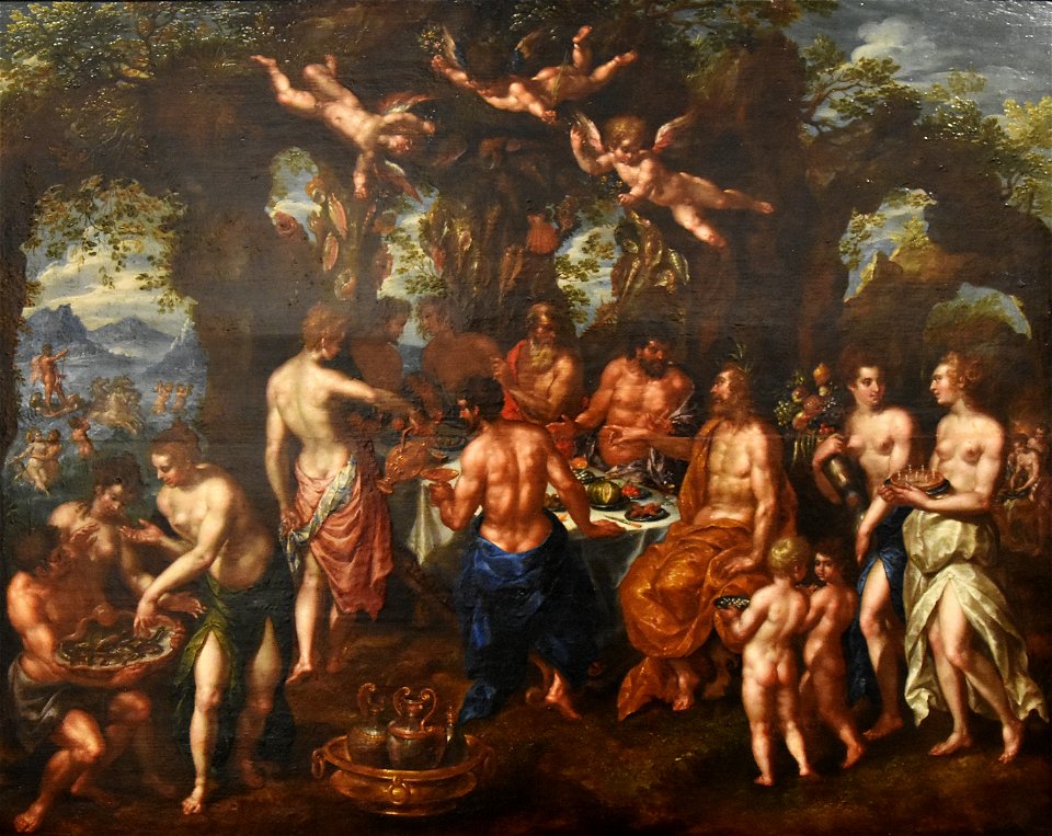 Hendrick de Clerck (ca.1560-1630) Bruiloft van Thetis en Peleus - La Boverie Luik 23-08-2018