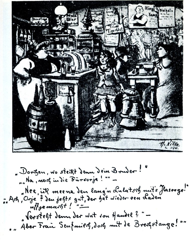Heinrich Zille Handel m Brechstange (1911)