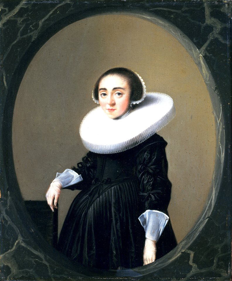 Hendrick Pot - Portret van Anna Hooftman (1613-na 1645) - 492 - Amsterdam Museum