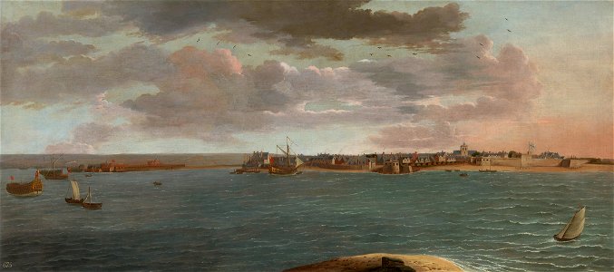 Hendrick Danckerts (c. 1625-c. 1685) - A View of Portsmouth - RCIN 405156 - Royal Collection