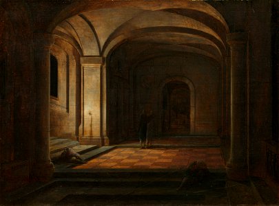 Hendrick van Steenwyck the Younger (Antwerp c. 1580 - The Hague^ 1649) - The Liberation of St Peter - RCIN 402602 - Royal Collection