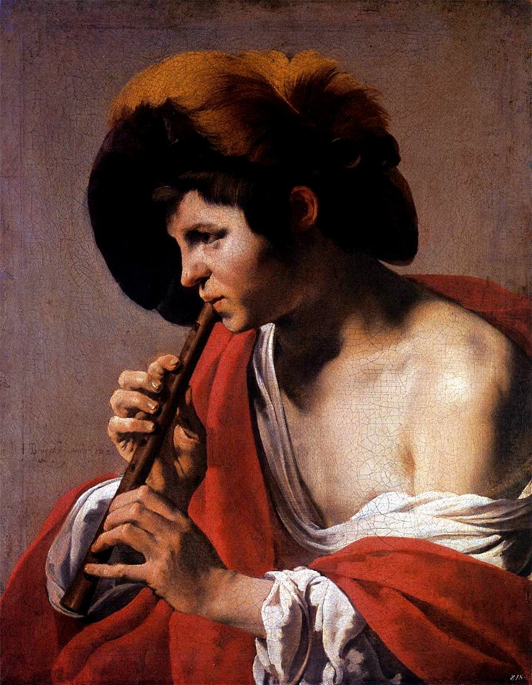 Hendrick ter Brugghen - Boy Playing a Recorder - WGA22164