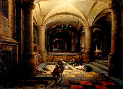 Hendrick van Steenwyck the Younger (Antwerp c. 1580 - The Hague^ 1649) - The Liberation of St Peter - RCIN 403041 - Royal Collection