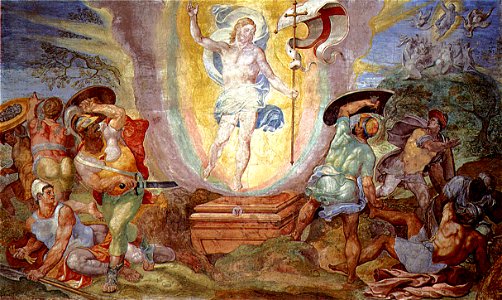 Hendrick van den Broeck - Resurrección de Cristo (Capilla Sixtina, Roma, 1572-85)