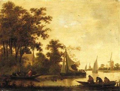 Hendrik de Meijer - Riviergezicht met boten - 1519 (OK) - Museum Boijmans Van Beuningen