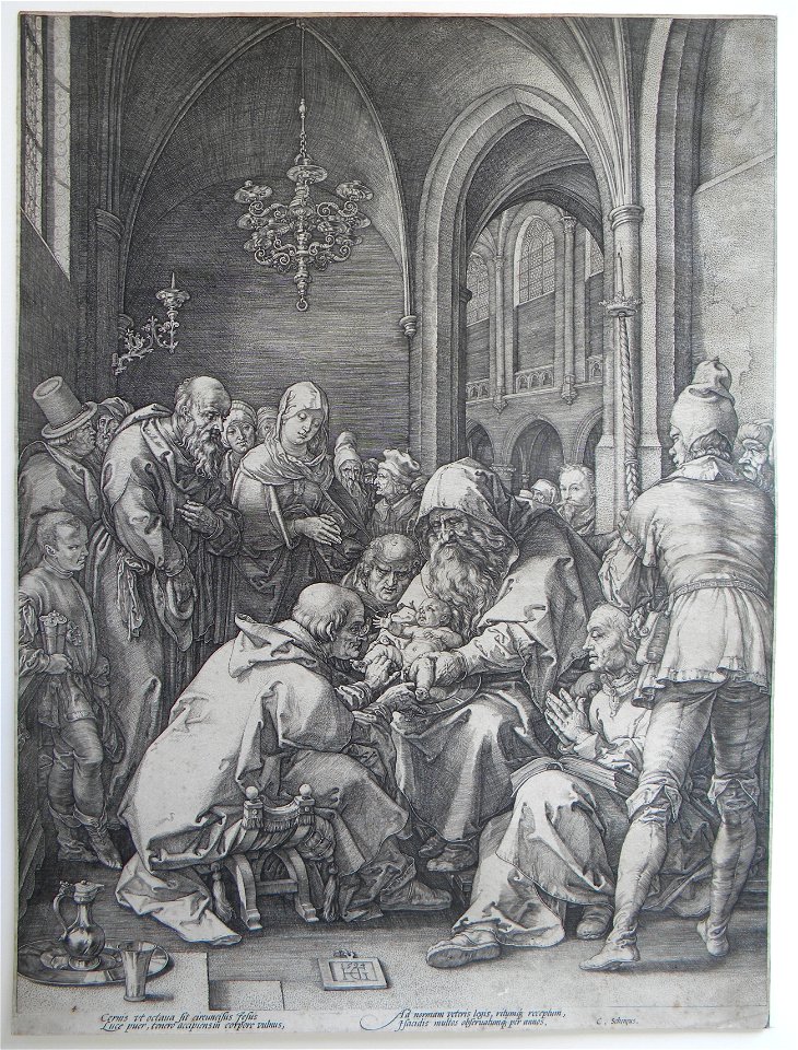 Hendrik Goltzius - Life of the Virgin 4 of 6 - The Circumcision