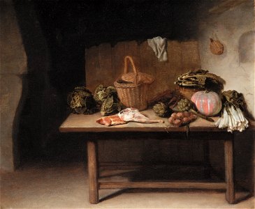 Hendrick Maertensz Sorgh - Interior with a Still Life on a Work Table - 38.58 - Detroit Institute of Arts