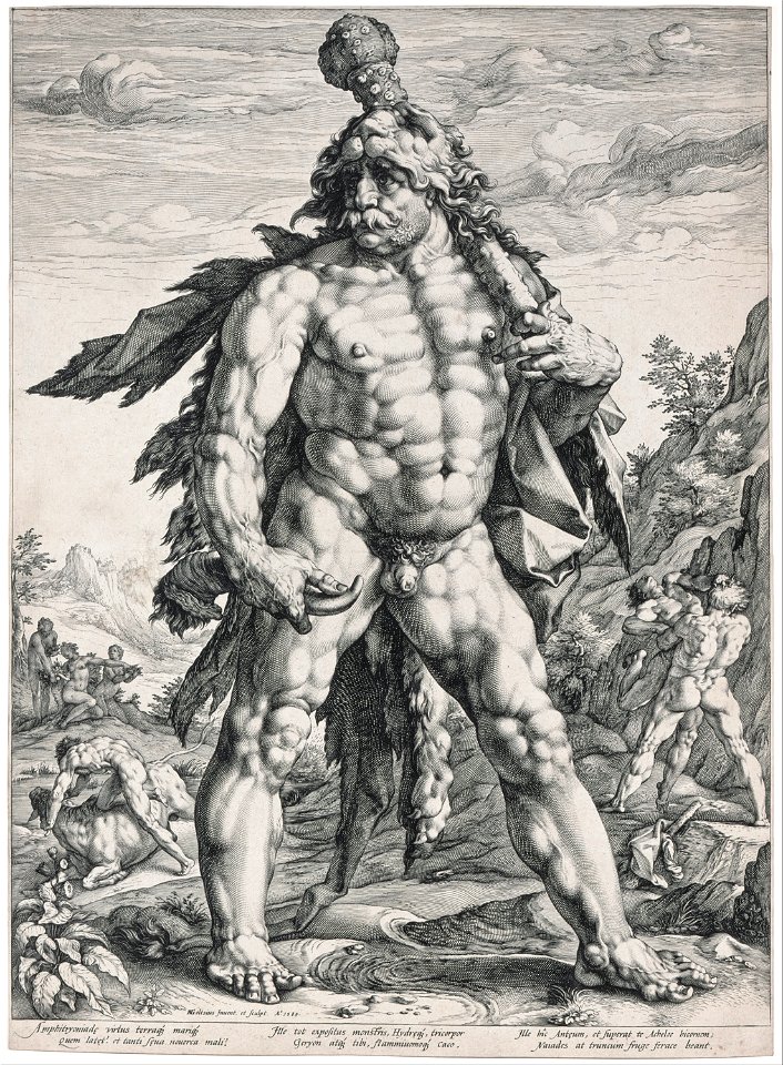 Hendrick Goltzius - The Great Hercules - Google Art Project