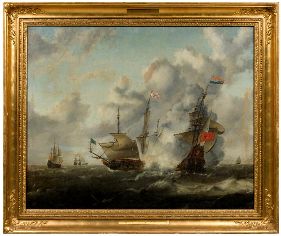 Hendrick van Anthonissen - Sea Battle between the English and the Dutch - NM 1301 - Nationalmuseum