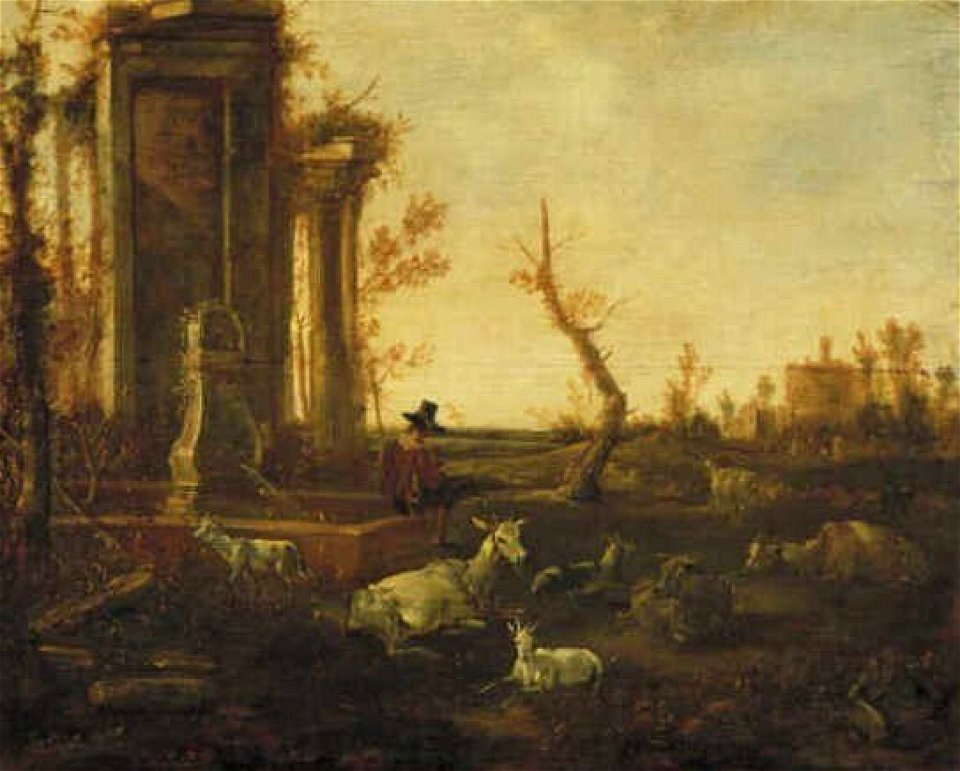 Hendrick Mommers - Ruïne met herder en geiten - 1539 (OK) - Museum Boijmans Van Beuningen