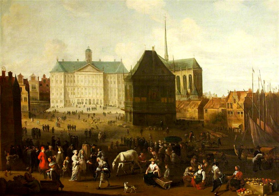 Hendrick Mommers (1623-1693) - The Dam, Amsterdam - 453734 - National Trust