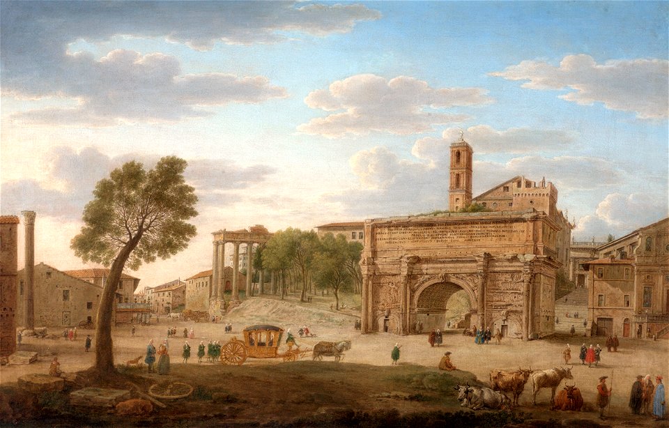 Hendrik Frans van Lint - Hadrian's Arch, Rome