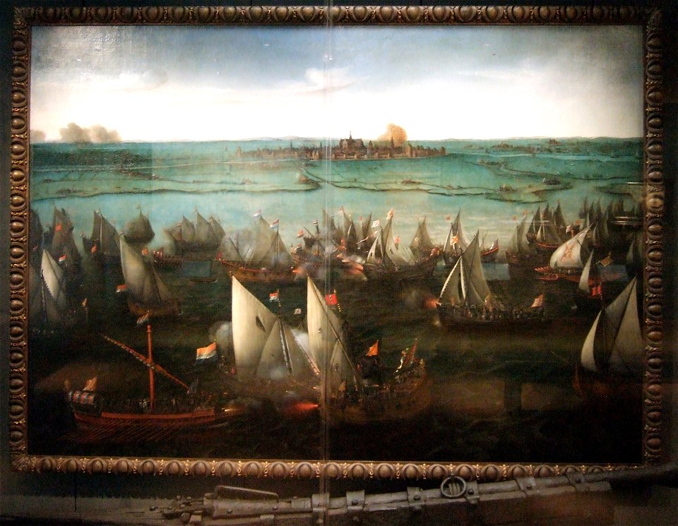 Hendrick Vroom - Slag op het Haarlemmermeer