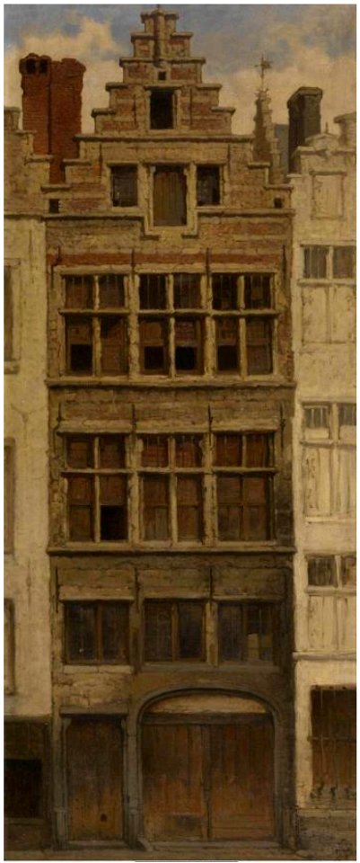 Hendrik Frans Schaefels - House in the Braderijstraat, Antwerp