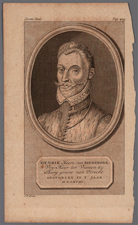 Hendrik van Brederode (1531-1568), objectnr A 16830