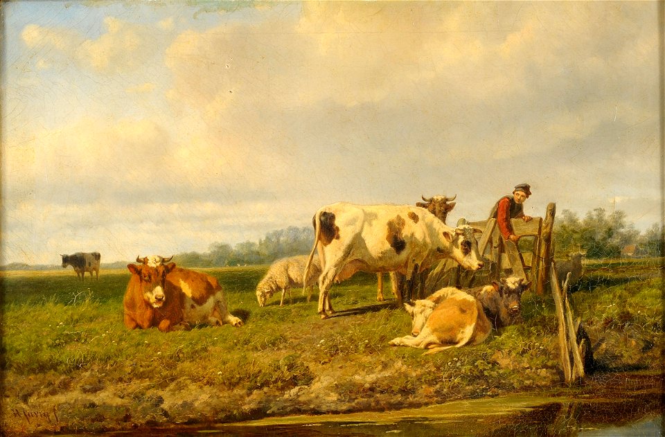 Hendrick Savrij Weidelandschaft