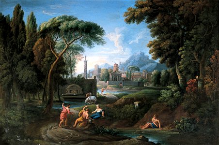 Hendrik Frans van Lint - Classical Italian Landscape