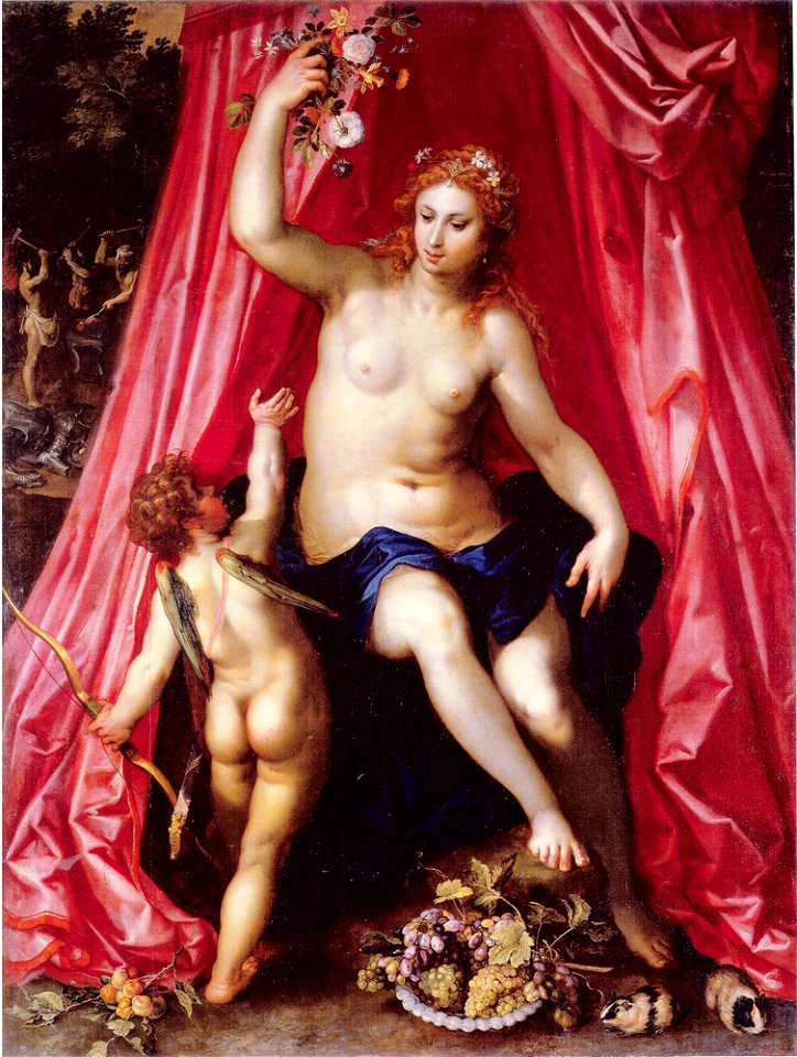 Hendrick van Balen (I) en Jan Brueghel (I) - Venus en Amor - ГЭ-3256 - Hermitage Museum