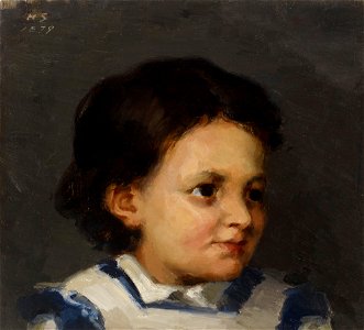 Helene Schjerfbeck - Little Liisa - A-1995-68 - Finnish National Gallery