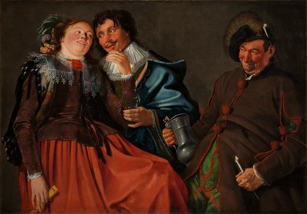 Hendrik Gerritsz. Pot - Vrolijk gezelschap - 1678 (OK) - Museum Boijmans Van Beuningen
