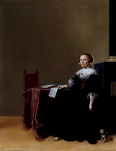Hendrik Gerritsz Pot Protrait of a young woman 1635