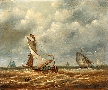 Hendrik Hulk Segelboote auf dem Meer