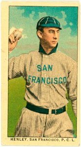Henley, San Francisco Team, baseball card portrait LCCN2008677335