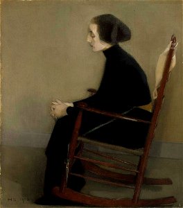 Helene Schjerfbeck - The Seamstress (The Working Woman) - A IV 2994 - Finnish National Gallery