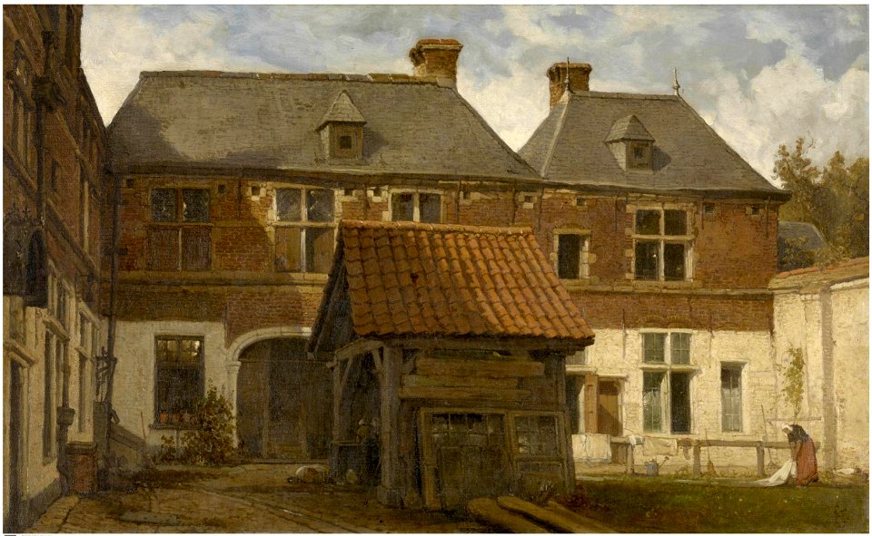 Hendrik Frans Schaefels - Sint-Annagodshuis in the Otto Veniusstraat, Antwerp