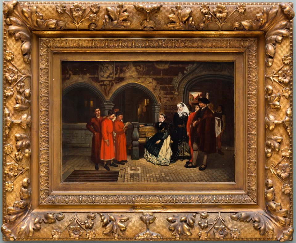 Hendrik Jan Augustyn Leys - Martin Luther Singing in the Streets of Eisenach - 56.281 - Detroit Institute of Arts