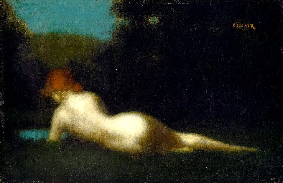 Jean Jacques Henner - Reclining Nude