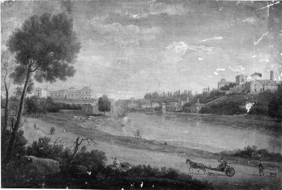Hendrik Frans van Lint - View of Rome by the Tiber - NM 5245 - Nationalmuseum