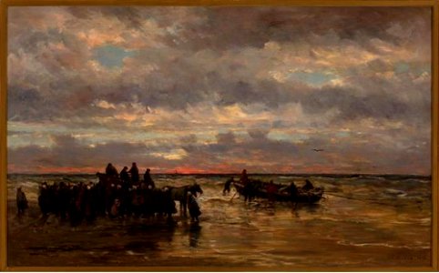 Hendrik Willem Mesdag - Terugkeer van de reddingsboot - 1514 (MK) - Museum Boijmans Van Beuningen