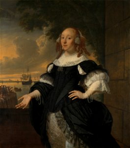Geertruida den Dubbelde (1647-84). Echtgenote van Aert van Nes Rijksmuseum SK-A-141