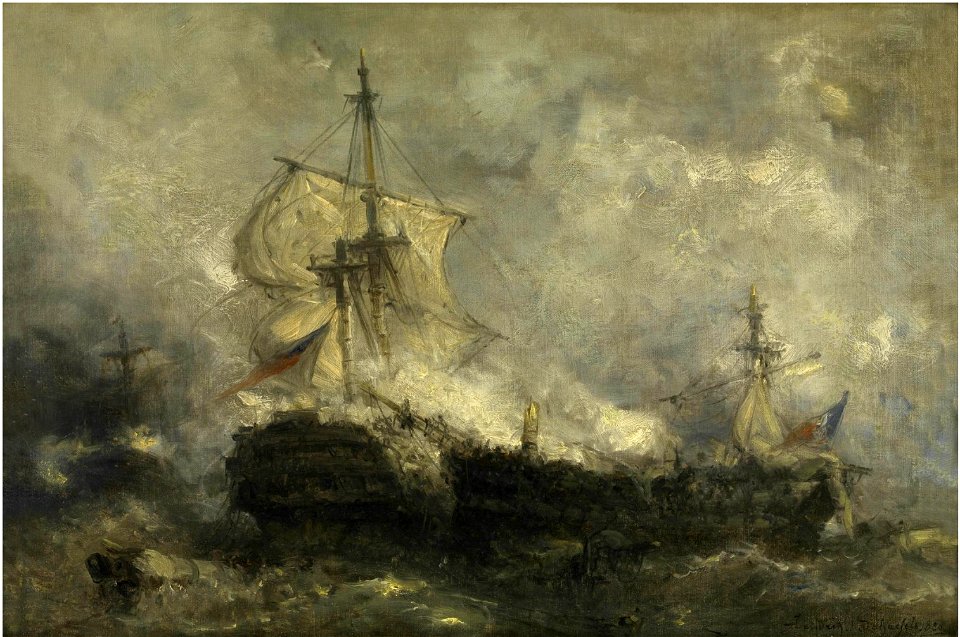 Hendrik Frans Schaefels - Naval battle