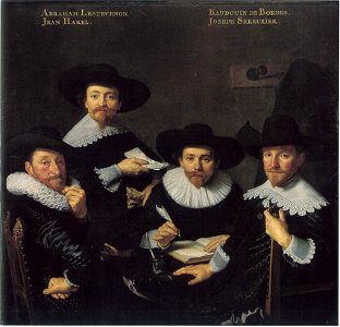 Bartholomeus van der Helst - De regenten van het Walenweeshuis, 1637 - 1425 - Amsterdam Museum