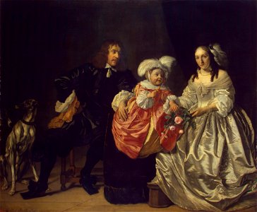 Pieter Lucaszn van de Venne with Anna de Carpentier 1652 van der Helst