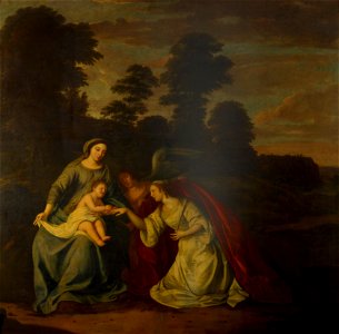 Hendrick Danckerts (c. 1625-c. 1685) - The Mystic Marriage of St. Catherine - RCIN 406199 - Royal Collection