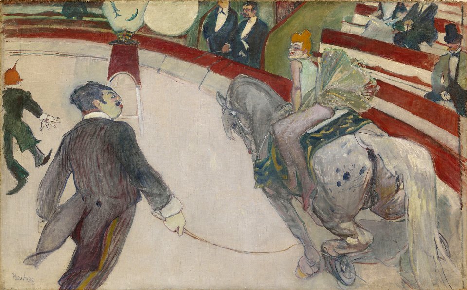 Henri de Toulouse-Lautrec - Equestrienne (At the Cirque Fernando) - 1925.523 - Art Institute of Chicago