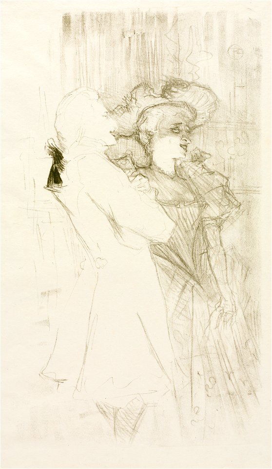 Henri de Toulouse-Lautrec (French, 1864-1901) - Lender and Auguez in The Song of Fortune - 1925.436 - Cleveland Museum of Art