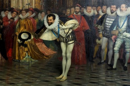 Henri de Guise chez Henri III au Louvre en 1588 (détail - le duc de Guise)