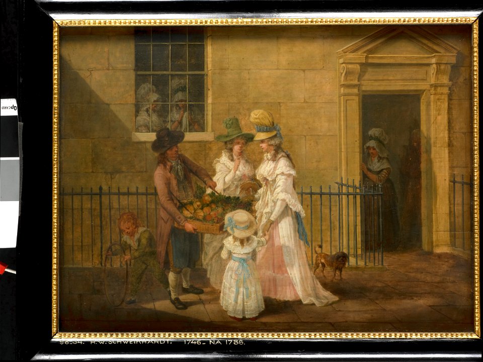 Hendrik Willem Schweickhardt - De groenteverkoper - BR1372 - Rijksmuseum Twenthe