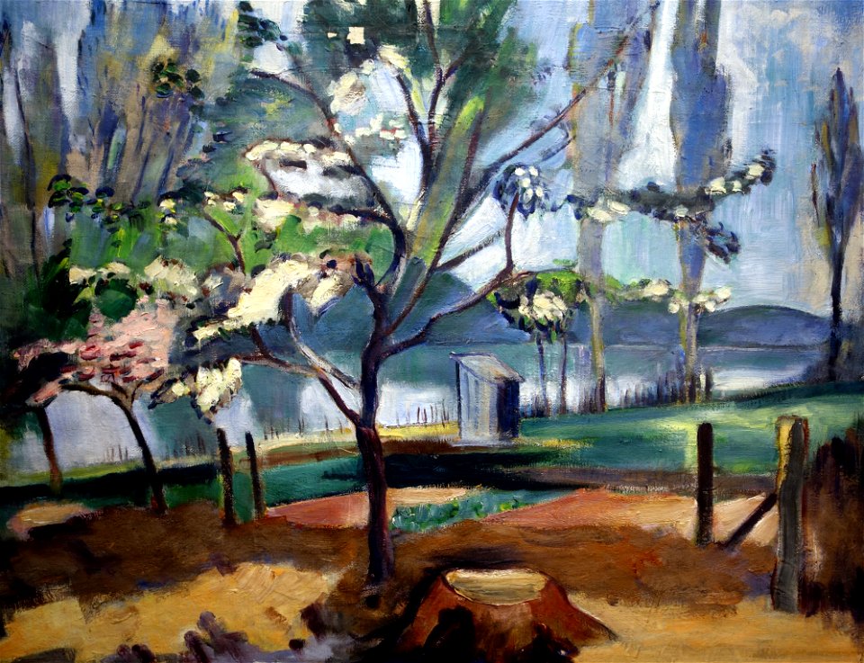 Helmuth Macke, Frühlingslandschaft am Bodensee (35250328943)