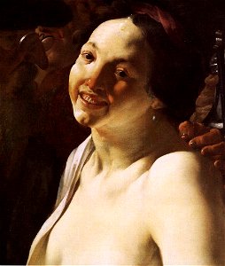Hendrick ter Brugghen - Unequal Couple (detail) - WGA22186. Free illustration for personal and commercial use.
