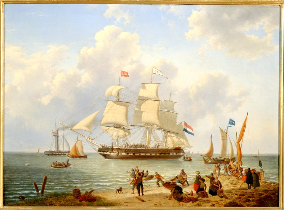 Hendrik Vettewinkel - Het koopvaardijschip Flevo - SA 8340 - Amsterdam Museum