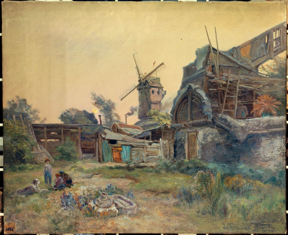 Henri Arthur Bonnefoy - Moulins à Montmartre - P1036 - Musée Carnavalet