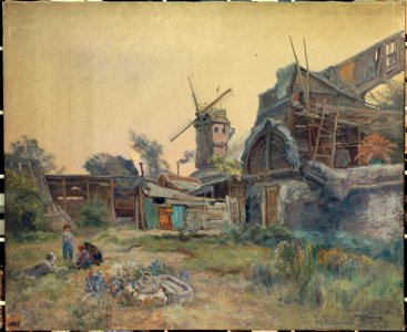 Henri Arthur Bonnefoy - Moulins à Montmartre - P1036 - Musée Carnavalet