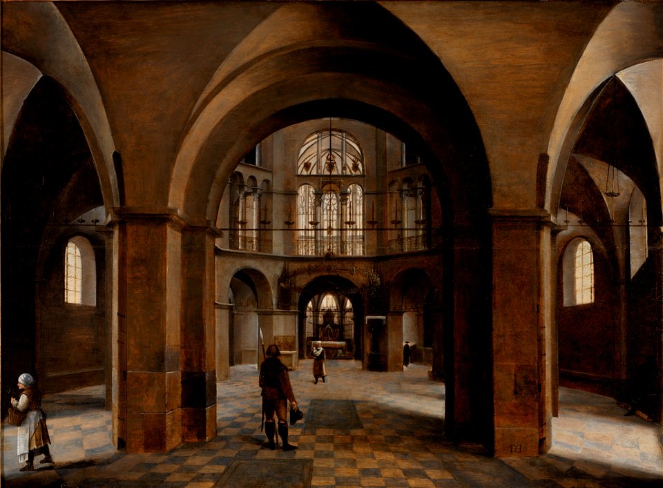 Hendrick van Steenwyck the Elder - Interior of Aachen Cathedral - 2000.25 - Rhode Island School of Design Museum