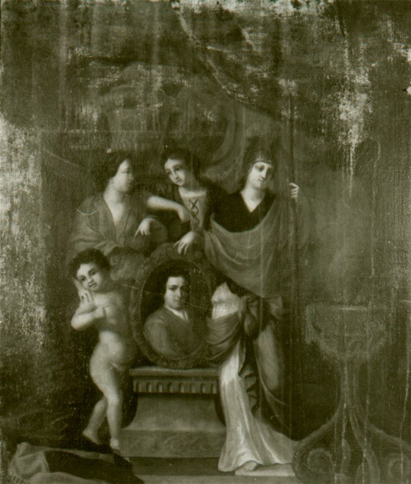 Hendrik Valkenaer - Zinnebeeldige voorstelling met portret van Jurriaan Pool (1666-1745) - SB 4856 - Amsterdam Museum