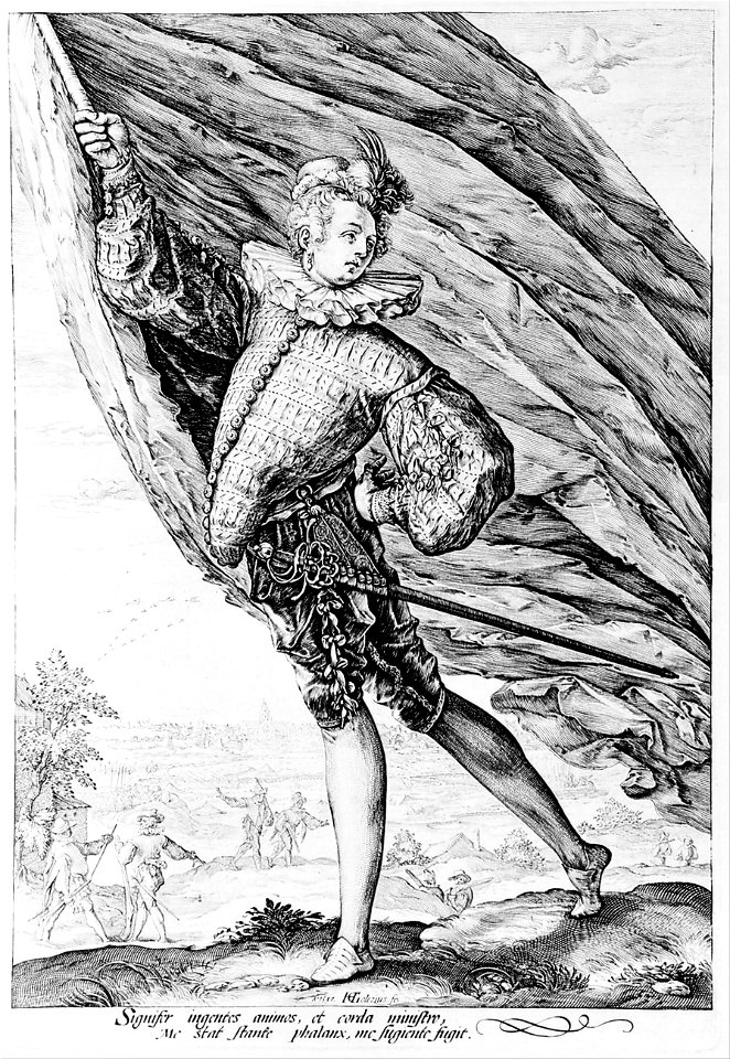Hendrick Goltzius - The great standard-bearer - Google Art Project